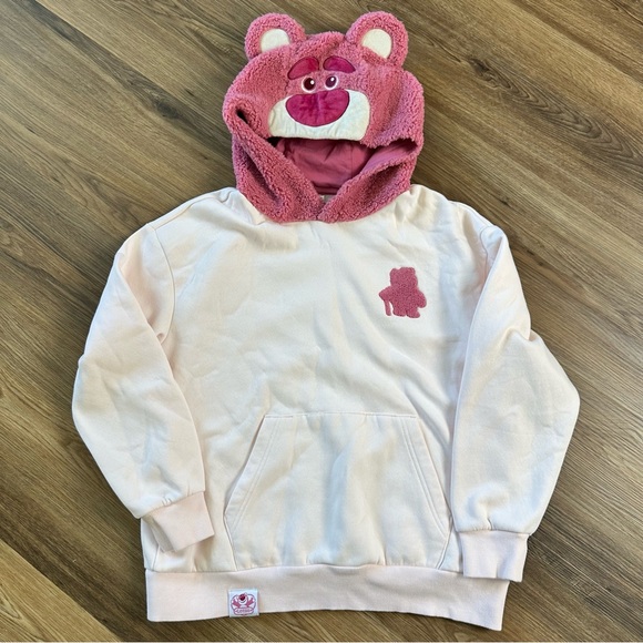 Disney Other - DISNEY PARKS Lotso Bear Sherpa Character Hoodie Pixar Toy Story Unisex Small EUC